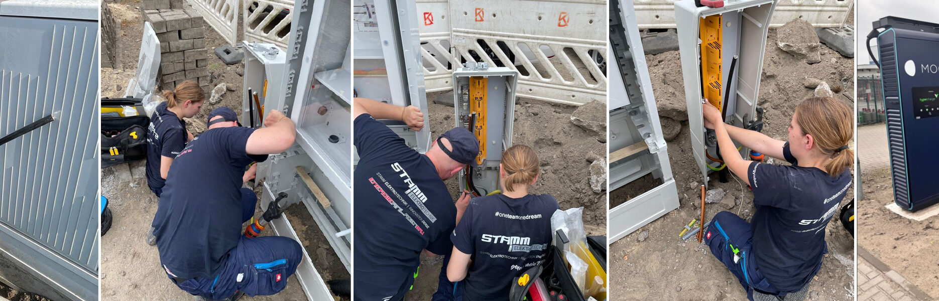 Aufbau einer leistungsstarken 150-kW-Schnellladestation für das Volkswagen Autohaus Mothor