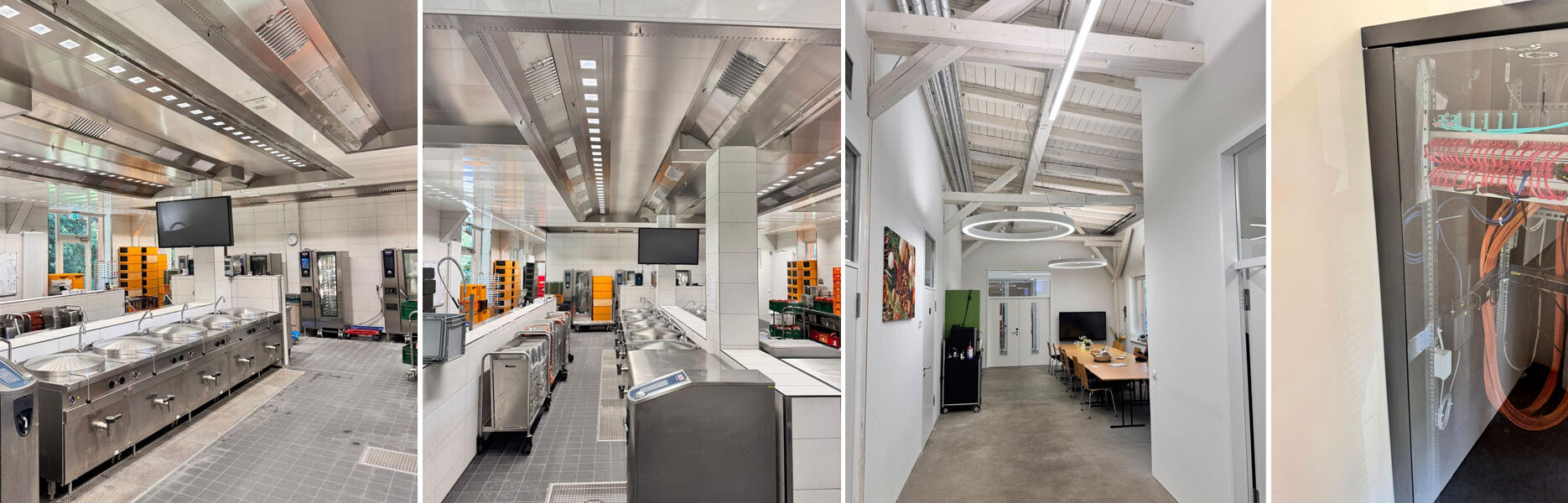 Installation Stark- und Schwachstromanlage für eine Großküche in Potsdam